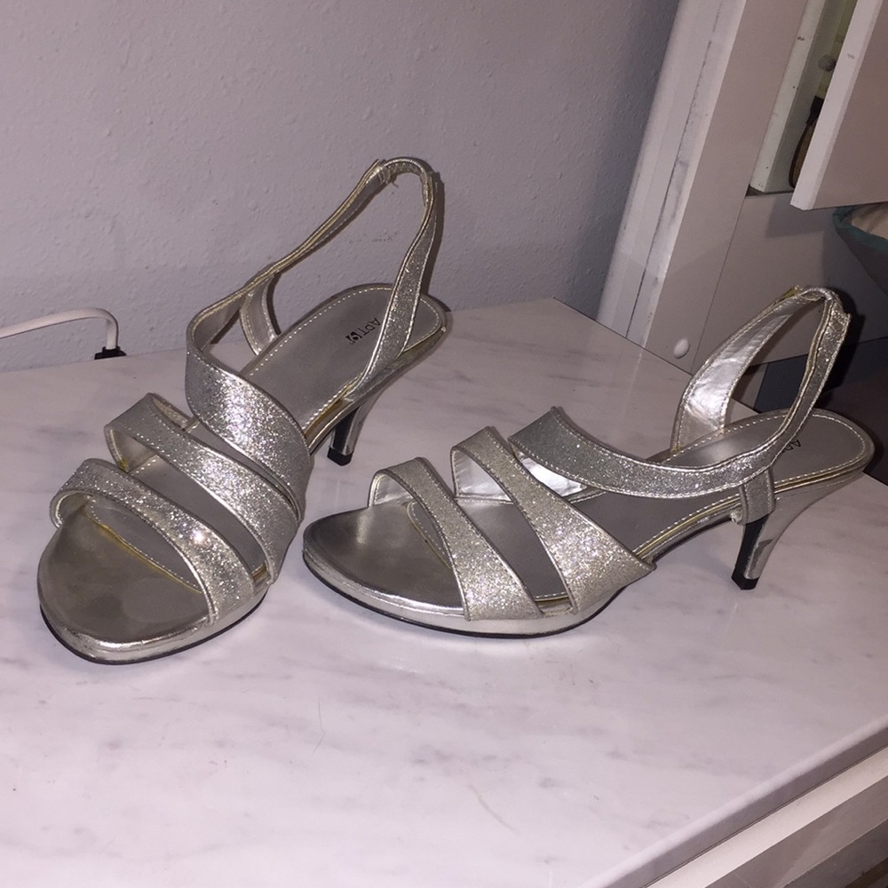 Sparkling Silver Heels
